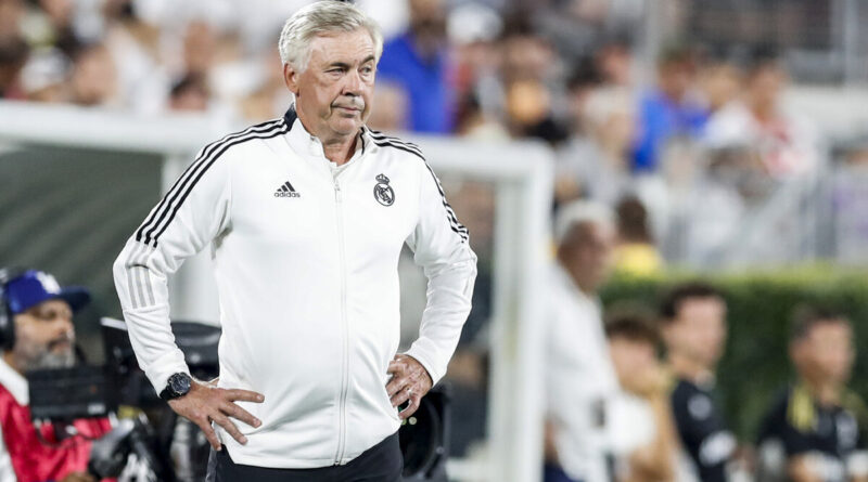 Ancelotti with Real Madrid team